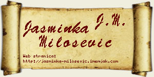 Jasminka Milošević vizit kartica